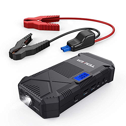 TENKER 600A Peak 14000mAh Portable Car Jump Starter (for 5.0L Gas &3.5L Diesel Engine), Auto Battery Booster Power Pack with Dual Smart Charging Ports - 1