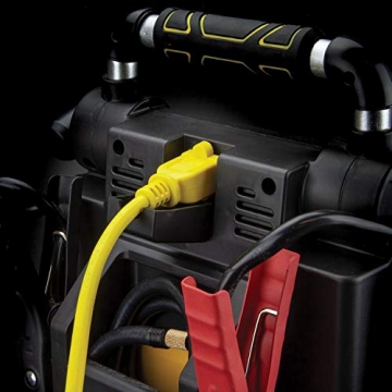 STANLEY J5C09D Digital Portable Power Station Jump Starter: 1200 Peak/600 Instant Amps, 120 PSI Air Compressor, 3.1A USB Ports, Battery Clamps - 7