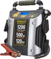 STANLEY J5CPD POWERiT Digital Portable Power Station Jump Starter: 1200 Peak/600 Instant Amps, 500W Inverter, 120 PSI Air Compressor, 3.1A USB Ports, Battery Clamps - 1