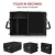 GOOLOO Car Trunk Organizer Auto Cargo Storage Container Multi-compartments Collapsible Durable Box with Straps, Waterproof Bottom for Truck, SUV, Minivan, Jeep - 3