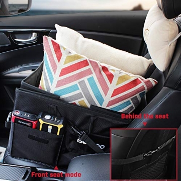 GOOLOO Car Trunk Organizer Auto Cargo Storage Container Multi-compartments Collapsible Durable Box with Straps, Waterproof Bottom for Truck, SUV, Minivan, Jeep - 9