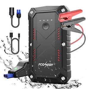 Battery Starter for Car, Fconegy 2200A Peak 25000mAh Portable Car Jump Starter with USB QC3.0 Charger, Smart Safety Jumper Clamps, Portable Power 12V Car Booster, (up to 8.0L car 7.0LDiesel Engines) - 1