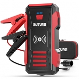 BUTURE 2500A Peak Car Jump Starter (up to All Gas, 8.0L Diesel Engine), 23800mAh Power Bank with 10W Wireless Charger, 12V Auto Battery Booster with Smart Jumper Cable, Quick Charging - 1