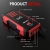 BUTURE 2500A Peak Car Jump Starter (up to All Gas, 8.0L Diesel Engine), 23800mAh Power Bank with 10W Wireless Charger, 12V Auto Battery Booster with Smart Jumper Cable, Quick Charging - 6