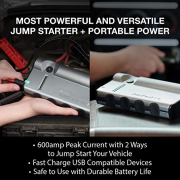 Cobra JumPackXL CPP15000 Portable Power Car Jump Starter: Battery Charger, Power Pack, LED Flash Light with Jumper Cables, 400 Amp Peak, 12,000mAh for Instant Power to Car, SUV or Motorcycle - 2