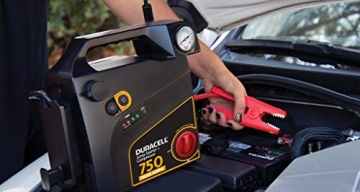 Duracell Portable Emergency Jumpstarter with Compressor, 750 Peak Amps - 2