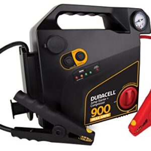 Duracell Portable Emergency Jumpstarter with Compressor, 900 Peak Amps - 1