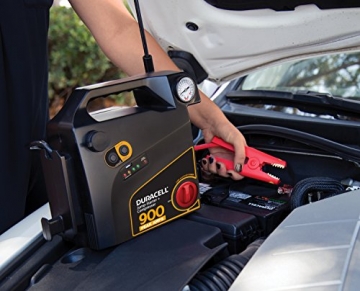 Duracell Portable Emergency Jumpstarter with Compressor, 900 Peak Amps - 3