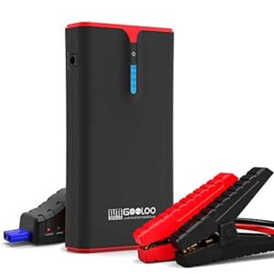 GOOLOO 1500A Peak SuperSafe Car Jump Starter (up to 8.0L Gas, 6.0L Diesel Engine) with Quick Charge and Type C In & Out Port, 12V Auto Battery Booster, Portable Power Pack for Cars, Trucks, SUV - 1