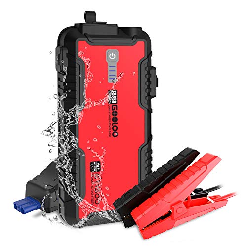 GOOLOO 1500A Peak SuperSafe Car Jump Starter (Up To 8.0L Gas Or