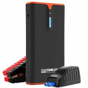 GOOLOO 1500A Peak SuperSafeCar Jump Starter (up to 8.0L Gas, 6.0L Diesel Engine) with Quick Charge and 18W Type C Power Delivery, 12V Auto Battery Booster, Portable Power Pack for Cars, Trucks, SUV - 1