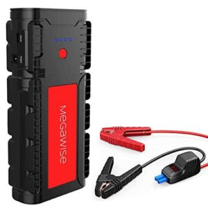 MEGAWISE 2500A Peak 21800mAh Car Battery Jump Starter (up to 8.0L Gas/6.5L Diesel Engines) 12V Portable Power Pack Auto Battery Booster with Dual USB Outputs - 1