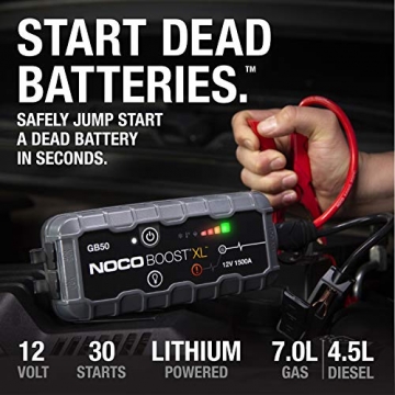 NOCO Boost XL GB50 1500 Amp 12-Volt UltraSafe Portable Lithium Car Battery Jump Starter Pack For Up To 7-Liter Gasoline And 4-Liter Diesel Engines - 4