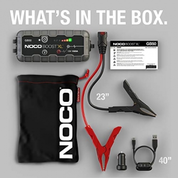NOCO Boost XL GB50 1500 Amp 12-Volt UltraSafe Portable Lithium Car Battery Jump Starter Pack For Up To 7-Liter Gasoline And 4-Liter Diesel Engines - 7