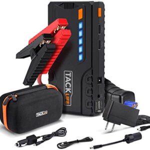 TACKLIFE T6 800A Peak 18000mAh Car Jump Starter (up to 7.0L Gas, 5.5L Diesel Engine) with Long Standby, Quick Charge, 12V Auto Battery Booster, Portable Power Pack for Cars, Trucks, SUV - 1