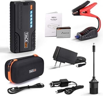 TACKLIFE T6 800A Peak 18000mAh Car Jump Starter (up to 7.0L Gas, 5.5L Diesel Engine) with Long Standby, Quick Charge, 12V Auto Battery Booster, Portable Power Pack for Cars, Trucks, SUV - 6