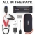 TACKLIFE T8 MAX Jump Starter - 1000A Peak 20000mAh, 12V Car Jumper (All Gas, up to 6.5L Diesel Engine), Auto Battery Booster, Portable Power Pack with Smart Jumper Cables, Storage Case (Black) - 6