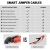 TACKLIFE T8-Newer Model 800A Peak 18000mAh Car Jump Starter with LCD Display (up to 7.0L Gas, 5.5L Diesel Engine), 12V Auto Battery Booster with Smart Jumper Cable, Quick Charger - 7