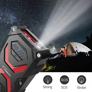 YABER Jump Starter, Car Battery Jump Starter Pack 1000A 13800mAh for 6.0L Gas/5.0L Diesel, IP68 Waterproof Portable 12V Auto Battery Jumper with USB QC3.0 Ports and Smart Jumper Cable - 2