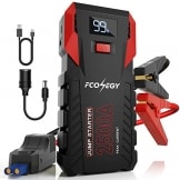 FCONEGY Car Jump Starter, 2500A Peak 26000mAh Portable Car Battery Starter Auto Battery Booster Pack with Smart Safety Jumper Cable,Type-C18W Input/Outputs - 1