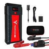 Foxpeed 2500A Car Battery Starter, 21000mAh Portable Auto Jump Starter( up to 8L Gas, 6.5L Diesel Engine), 12V Auto Battery Booster with USB Quick Charge, Power Pack with Built-in LED Flashlight - 1