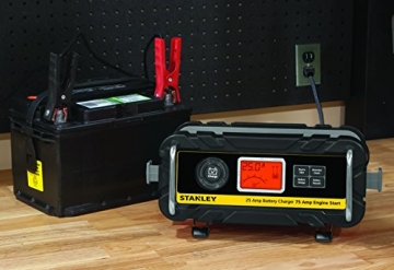 STANLEY BC25BS Smart 12V Battery Charger for Car/Marine Charging, 25 Amp - 4