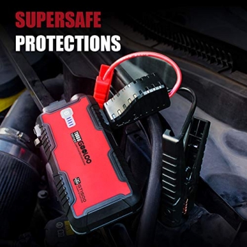 Car Jump Starter, GOOLOO GT1500 1500A Peak SuperSafe 12V Portable Water Resistant Lithium Power Pack Auto Battery Booster with USB Quick Charge, Type-C Port for Up to 8L Gas and 6L Diesel Engine - 6