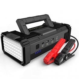 AVAPOW 6000A Peak 32000mAh Car Battery Jump Starter Powerful Battery Booster Pack with USB Quick Charge(for All Gas or up tp 12L Diesel),12V Portable Car Power Pack with Built-in LED Light - 1