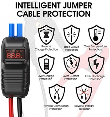 DBPOWER 1000A 12800mAh Portable Emergency Car Jump Starter- up to 7.0L Gasoline, 5.5L Diesel Engine，12V Auto Battery Booster Portable Power Pack - 2