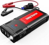 DBPOWER 2000A Peak 16000mAh Car Jump Starter- for up to 7.5L Gasoline/6.0L Diesel Engines with LCD Screen, USB Quick Charge, 12V Auto Battery Booster - 1