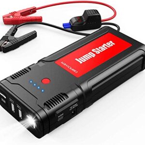 DBPOWER 2000A Peak 16000mAh Car Jump Starter- for up to 7.5L Gasoline/6.0L Diesel Engines with LCD Screen, USB Quick Charge, 12V Auto Battery Booster - 1