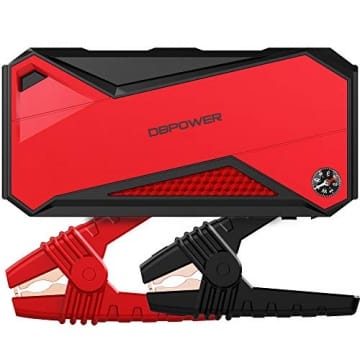 DBPOWER DJS50 Jump Starter Battery Pack for Automobiles, 800Amp 18000mAh 5/12/16/19V Portable Auto Car Battery Charger, 20 Starts, with Jumper Cables, Up to 7.2 Liter Gasoline and 5.5 Liter Diesel - 1