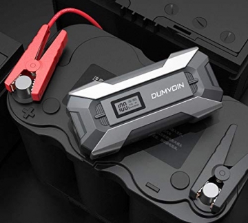Jump Starter,Auto Car Battery Jump Starter with LCD Display (up to 7.0L Gas,5.5L Diesel Engine), Battery Booster with 2 USB Smart Charger,12V Portable Battery Starter 1000A Peak 15000mAh - 6