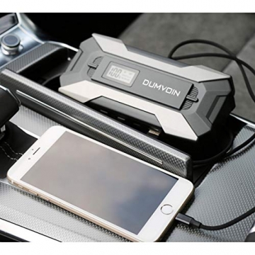 Jump Starter,Auto Car Battery Jump Starter with LCD Display (up to 7.0L Gas,5.5L Diesel Engine), Battery Booster with 2 USB Smart Charger,12V Portable Battery Starter 1000A Peak 15000mAh - 8