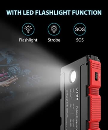 UTRAI Jump Starter Car Battery 13000mAh 1000A Power Bank Smart-Clip with Battery Detection for 12V Car Booster Jstar Mini - 5