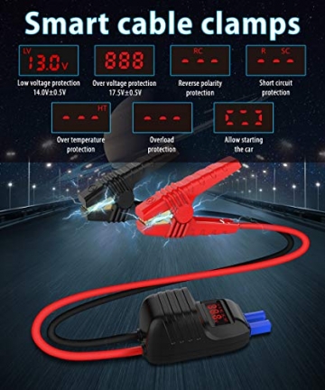UTRAI Jump Starter Car Battery 13000mAh 1000A Power Bank Smart-Clip with Battery Detection for 12V Car Booster Jstar Mini - 6