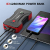 Car Jump Starter, YABER 800A 12800mAh Portable Battery Jump Starter (Up to 6.5L GAS/5.0L Diesel Engines), Compact Battery Booster Pack with Built-in Safety Hammer, LED Light, Compass, QC3.0 USB Output - 6
