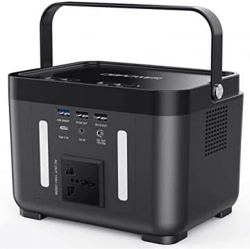 DBPOWER Portable Power Station, 250Wh/250W Backup Battery Generator, Off-Grid Power Supply with 110V AC Outlet for Outdoors Camping Travel Hunting CPAP Emergency (67200mAh) - 1