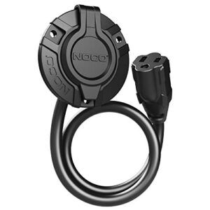 NOCO GCP1 15 Amp AC Port Plug, 125 Volt Power Inlet Socket, and Waterproof Electrical Outlet Receptacle Box with 16-Inch Integrated Outdoor Extension Cord - 1