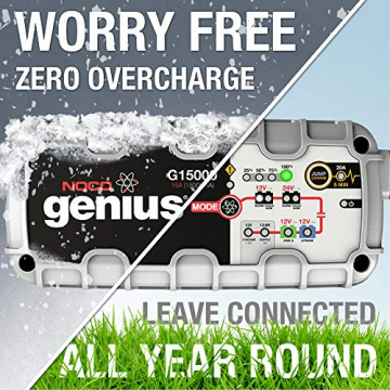 NOCO Genius G15000 12V/24V 15 Amp Pro-Series Battery Charger and Maintainer - 4