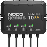 NOCO Genius GENPRO10X4, 4-Bank, 40-Amp (10-Amp Per Bank) Fully-Automatic Smart Marine Charger, 12V Onboard Battery Charger, Battery Maintainer and Battery Desulfator with Temperature Compensation - 1