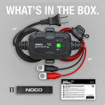NOCO GENIUS2D, 2-Amp Direct-Mount Onboard Charger, 12V Battery Charger, Battery Maintainer, Trickle Charger, and Battery Desulfator with Temperature Compensation - 3