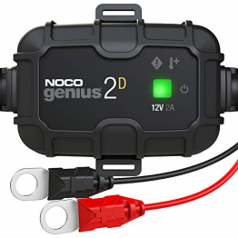 NOCO GENIUS2D, 2-Amp Direct-Mount Onboard Charger, 12V Battery Charger, Battery Maintainer, Trickle Charger, and Battery Desulfator with Temperature Compensation - 1