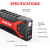DBPOWER 2000A 20800mAh Portable Car Jump Starter (up to 8.0L Gas/6.5L Diesel Engines) Auto Battery Booster Pack with Dual USB Outputs, Type-C Port, and LED Flashlight - 3