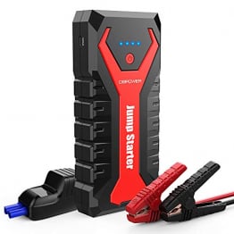 DBPOWER 2000A 20800mAh Portable Car Jump Starter (up to 8.0L Gas/6.5L Diesel Engines) Auto Battery Booster Pack with Dual USB Outputs, Type-C Port, and LED Flashlight - 1
