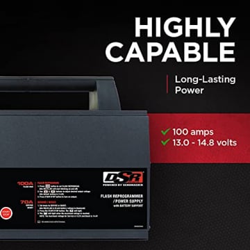 Schumacher DSR ProSeries Battery Charger, Flash Reprogrammer, and Power Supply with Battery Support - 100A, 12V - 3