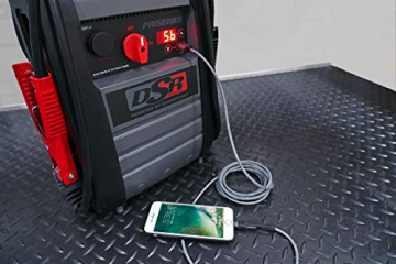Schumacher DSR ProSeries Jump Starter - 2200 Peak Amps, 525 Cranking Amps, 350 Cold Cranking Amps - with USB and 12V DC Power Port for Charging Phones, Tablets - 6