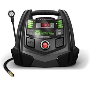 Schumacher Rechargeable AGM Jump Starter for Gas, Diesel Vehicles - 1200A with Air Compressor and 12V USB/AC Power Station to Charge Phones, Accessories - 1