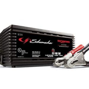 Schumacher SC1319 1.5 Amp 6V/12V Fully Automatic Smart Battery Charger/Maintainer with Battery Detection for Cars, Motorcycles, Lawn Tractors, Power Sports, Marine Batteries - 1