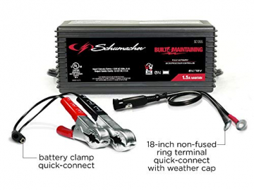 Schumacher SC1355 1.5A 6/12V Fully Automatic Battery Maintainer - 5